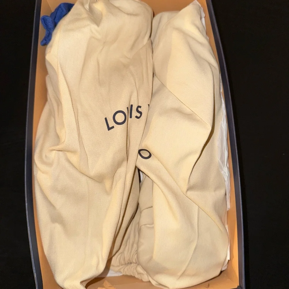 Louis Vuitton Brown and Orange Oxfords with Monogram Pattern - Picture 6 of 6